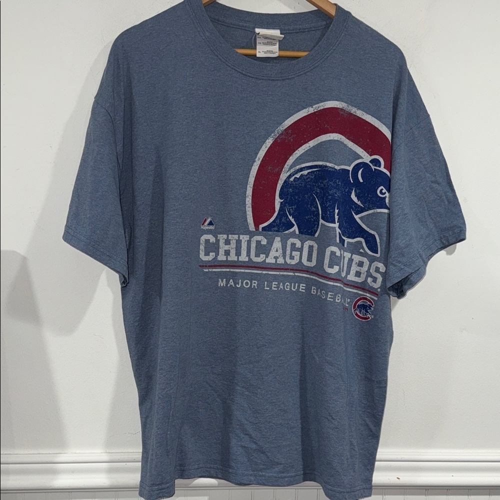 Chicago cubs tee cotton poly blend xl soft baseball Majestic